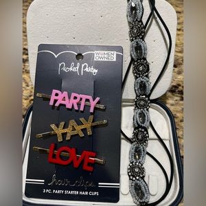 Party Hair clips and Head Band, All items like NEW